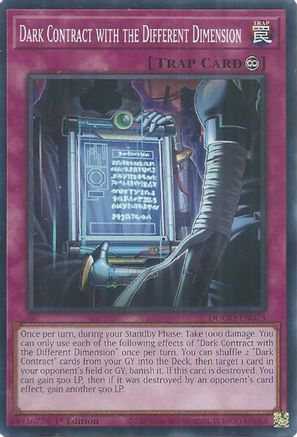 Dark Contract with the Different Dimension (DOOD-EN073) - Doom of Dimensions 1st Edition Doom of Dimensions Yugioh Single  Squirtle Squad Card Shop.