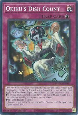 Okiku's Dish Count (DOOD-EN080) - Doom of Dimensions 1st Edition Doom of Dimensions Yugioh Single  Squirtle Squad Card Shop.
