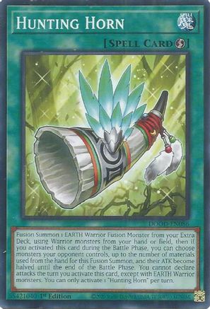 Hunting Horn (DOOD-EN086) - Doom of Dimensions 1st Edition Doom of Dimensions Yugioh Single  Squirtle Squad Card Shop.