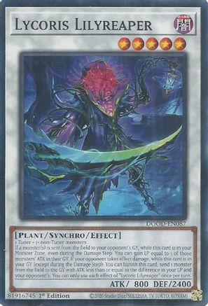 Lycoris Lilyreaper (DOOD-EN087) - Doom of Dimensions 1st Edition Doom of Dimensions Yugioh Single  Squirtle Squad Card Shop.
