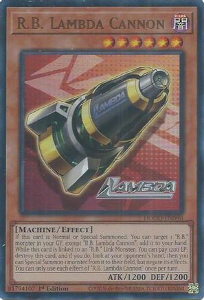 R.B. Lambda Cannon (DOOD-EN090) - Doom of Dimensions 1st Edition Doom of Dimensions Yugioh Single  Squirtle Squad Card Shop.