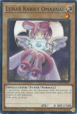 Lunar Rabbit Omajinai (DOOD-EN097) - Doom of Dimensions 1st Edition Doom of Dimensions Yugioh Single  Squirtle Squad Card Shop.