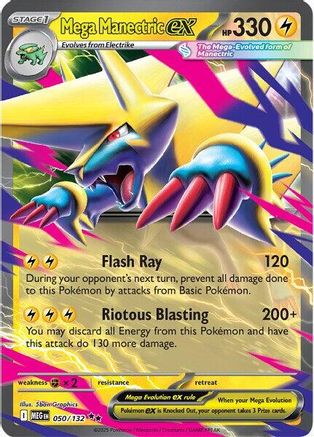 Mega Manectric ex 050 (H) - Mega Evolution - DR