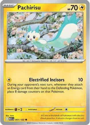 Pachirisu 051  - Reverse Holofoil ME01 Mega Evolution - Common