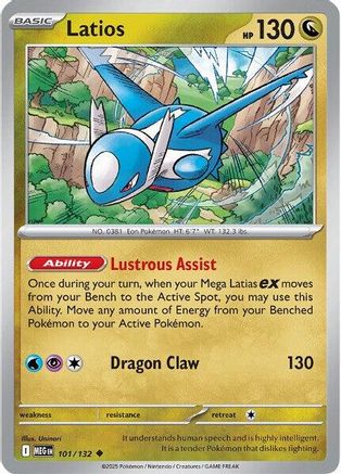 Latios 101  ME01 Mega Evolution - Uncommon ME01: Mega Evolution Pokemon Single  Squirtle Squad Card Shop.