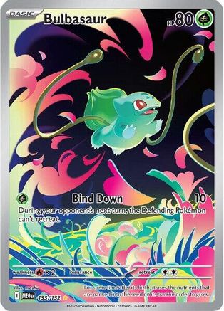 Bulbasaur 133/132 – Mega Evolution – Illustration Rare Pokémon Card