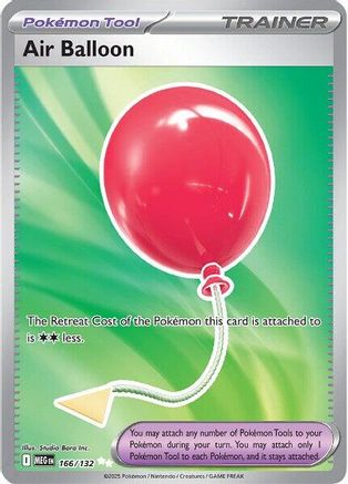 Air Balloon 166  - Holofoil ME01 Mega Evolution - Ultra Rare ME01: Mega Evolution Pokemon Single  Squirtle Squad Card Shop.