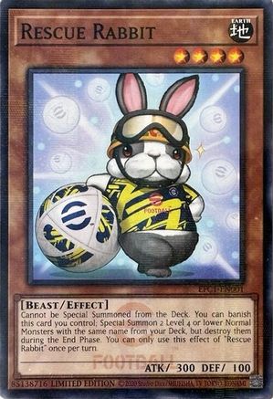 Rescue Rabbit (EFC1-EN001) - eFootball Collaboration Promos Limited eFootball Collaboration Promos Yugioh Single  Squirtle Squad Card Shop.