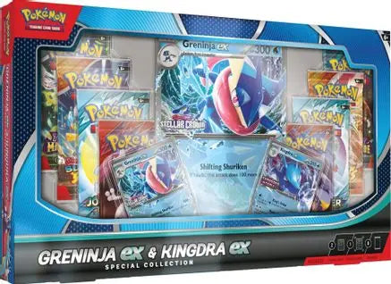 Greninja EX & Kingdra EX Special Collection Box Miscellaneous Cards & Products Pokemon Sealed  Squirtle Squad Card Shop.