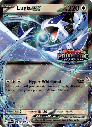 Lugia ex (Prismatic Evolutions Stamped) 082  - Holofoil Miscellaneous Cards & Products - Double Rare Miscellaneous Cards & Products Pokemon Single  Squirtle Squad Card Shop.