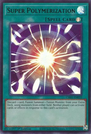Super Polymerization (CH01-EN033) - THE CHRONICLES DECK: The Fallen & The Virtuous (All-Foil Edition) 1st Edition THE CHRONICLES DECK: The Fallen & The Virtuous (All-Foil Edition) Yugioh Single  Squirtle Squad Card Shop.