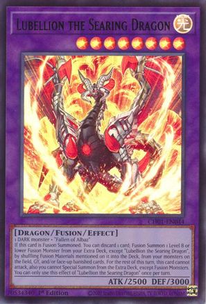 Lubellion the Searing Dragon (CH01-EN044) - THE CHRONICLES DECK: The Fallen & The Virtuous (All-Foil Edition) 1st Edition THE CHRONICLES DECK: The Fallen & The Virtuous (All-Foil Edition) Yugioh Single  Squirtle Squad Card Shop.