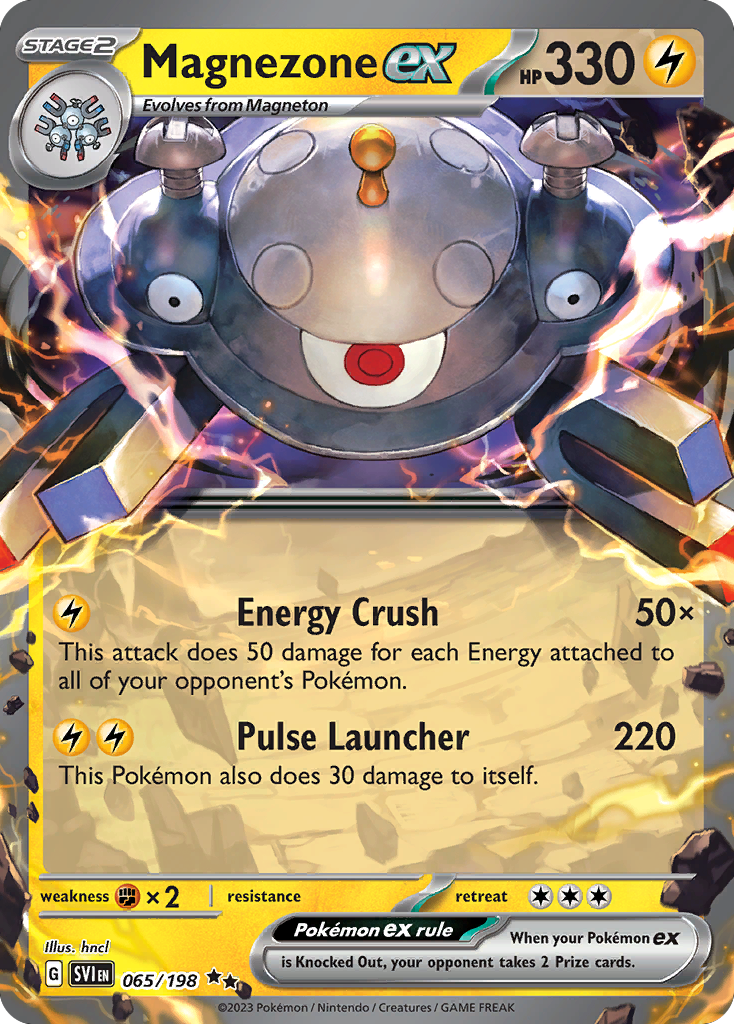 Scarlet & Violet - Base Set - Magnezone ex 065/198 - clean card image