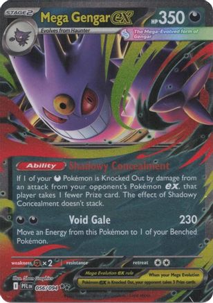 Mega Gengar ex 056 (H) - Phantasmal Flames - DR