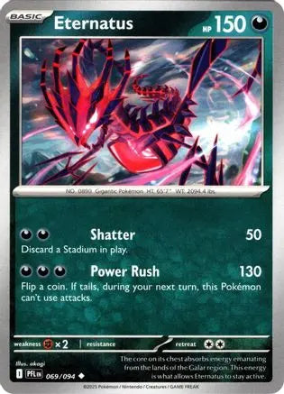 Eternatus 069  - Reverse Holofoil ME02 Phantasmal Flames - Uncommon