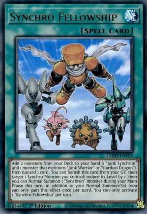 Synchro Fellowship (L5DD-ENY05) - Legendary 5D's Decks 1st Edition Legendary 5D's Decks Yugioh Single  Squirtle Squad Card Shop.