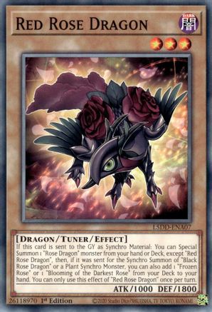 Red Rose Dragon (L5DD-ENA07) - Legendary 5D's Decks 1st Edition Legendary 5D's Decks Yugioh Single  Squirtle Squad Card Shop.
