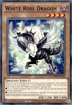 White Rose Dragon (L5DD-ENA08) - Legendary 5D's Decks 1st Edition Legendary 5D's Decks Yugioh Single  Squirtle Squad Card Shop.