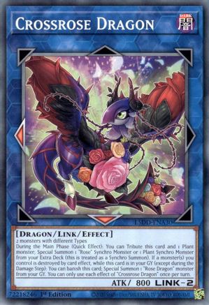 Crossrose Dragon (L5DD-ENA30) - Legendary 5D's Decks 1st Edition Legendary 5D's Decks Yugioh Single  Squirtle Squad Card Shop.