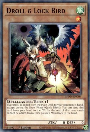 Droll & Lock Bird (L5DD-ENC04) - Legendary 5D's Decks 1st Edition Legendary 5D's Decks Yugioh Single  Squirtle Squad Card Shop.