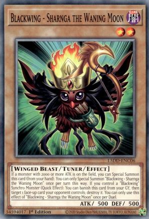 Blackwing - Sharnga the Waning Moon (L5DD-ENC06) - Legendary 5D's Decks 1st Edition Legendary 5D's Decks Yugioh Single  Squirtle Squad Card Shop.