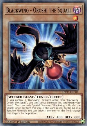 Blackwing - Oroshi the Squall (L5DD-ENC07) - Legendary 5D's Decks 1st Edition Legendary 5D's Decks Yugioh Single  Squirtle Squad Card Shop.