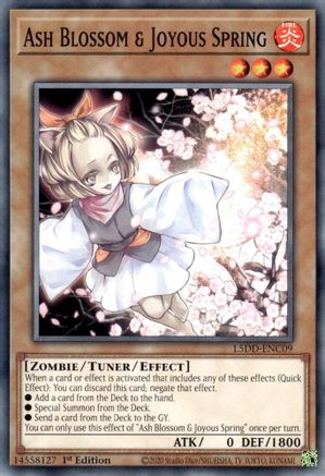 Ash Blossom & Joyous Spring (L5DD-ENC09) (L5DD-ENC09) - Legendary 5D's Decks 1st Edition Legendary 5D's Decks Yugioh Single  Squirtle Squad Card Shop.