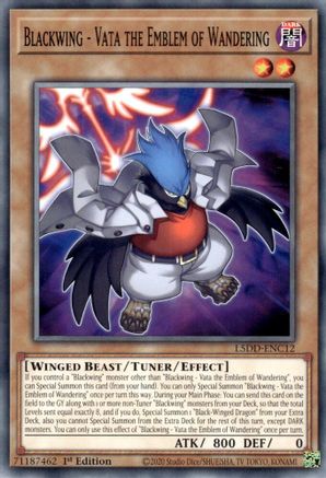 Blackwing - Vata the Emblem of Wandering (L5DD-ENC12) - Legendary 5D's Decks 1st Edition Legendary 5D's Decks Yugioh Single  Squirtle Squad Card Shop.