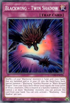 Blackwing - Twin Shadow (L5DD-ENC26) - Legendary 5D's Decks 1st Edition Legendary 5D's Decks Yugioh Single  Squirtle Squad Card Shop.