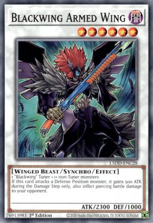 Blackwing Armed Wing (L5DD-ENC28) - Legendary 5D's Decks 1st Edition Legendary 5D's Decks Yugioh Single  Squirtle Squad Card Shop.