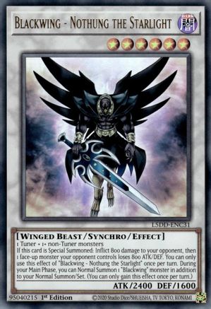 Blackwing - Nothung the Starlight (L5DD-ENC31) - Legendary 5D's Decks 1st Edition Legendary 5D's Decks Yugioh Single  Squirtle Squad Card Shop.