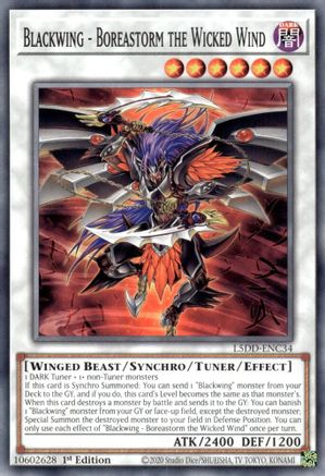 Blackwing - Boreastorm the Wicked Wind (L5DD-ENC34) - Legendary 5D's Decks 1st Edition Legendary 5D's Decks Yugioh Single  Squirtle Squad Card Shop.