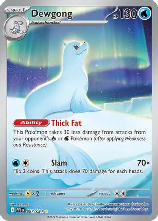 Dewgong 097/094 – Phantasmal Flames – Illustration Rare Pokémon Card