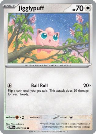 Jigglypuff 076  ME02 Phantasmal Flames - Common ME02: Phantasmal Flames Pokemon Single  Squirtle Squad Card Shop.