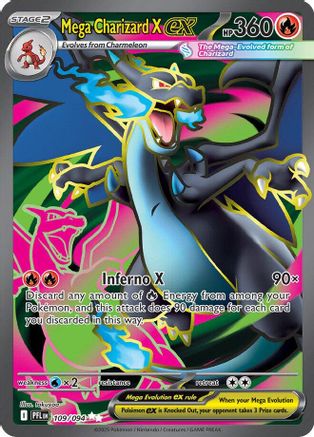 Mega Charizard X ex 109/094 – Phantasmal Flames – Ultra Rare Pokémon Card