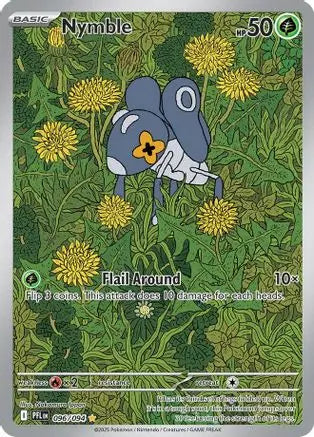 Nymble 096/094 - Holofoil ME02 Phantasmal Flames - Illustration Rare ME02: Phantasmal Flames Pokemon Single  Squirtle Squad Card Shop.