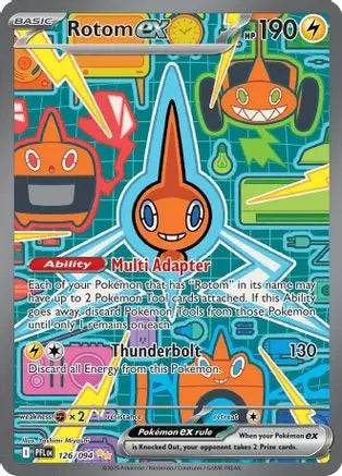 Rotom ex 126/094  - Holofoil ME02 Phantasmal Flames - Special Illustration Rare ME02: Phantasmal Flames Pokemon Single  Squirtle Squad Card Shop.