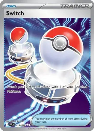 Switch 123  - Holofoil ME02 Phantasmal Flames - Ultra Rare ME02: Phantasmal Flames Pokemon Single  Squirtle Squad Card Shop.