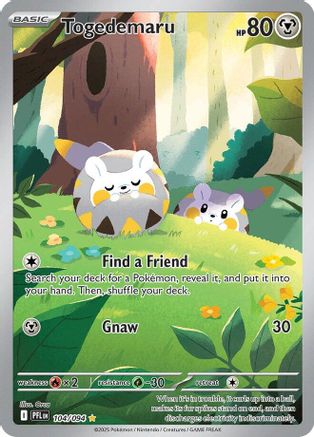 Togedemaru 104/094 – Phantasmal Flames – Illustration Rare Pokémon Card