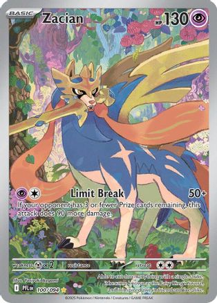 Zacian 100 (H) - Phantasmal Flames - IR