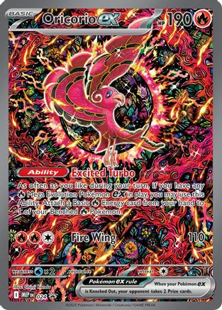 Oricorio ex 024  - Holofoil ME Mega Evolution Promo - Promo ME: Mega Evolution Promo Pokemon Single  Squirtle Squad Card Shop.