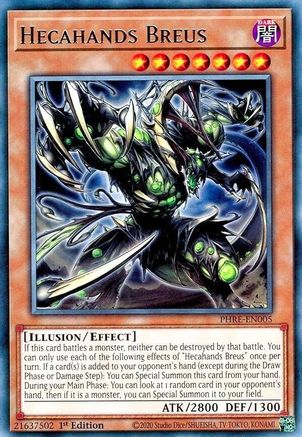 Hecahands Breus (PHRE-EN005) - Phantom Revenge 1st Edition Phantom Revenge Yugioh Single  Squirtle Squad Card Shop.