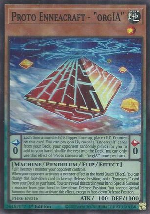Proto Enneacraft - "orgIA" (Super Rare) (PHRE-EN016) - Phantom Revenge 1st Edition Phantom Revenge Yugioh Single  Squirtle Squad Card Shop.