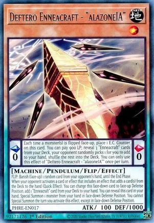 Deftero Enneacraft - "alazoneIA" (PHRE-EN017) - Phantom Revenge 1st Edition Phantom Revenge Yugioh Single  Squirtle Squad Card Shop.