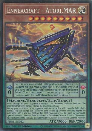 Enneacraft - Atori.MAR (CR) (PHRE-EN022) - Phantom Revenge 1st Edition Phantom Revenge Yugioh Single  Squirtle Squad Card Shop.