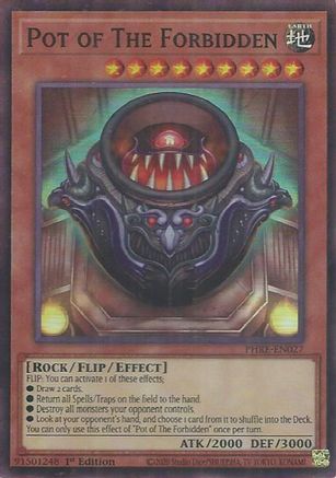 Pot of The Forbidden (Super Rare) (PHRE-EN027) - Phantom Revenge 1st Edition Phantom Revenge Yugioh Single  Squirtle Squad Card Shop.