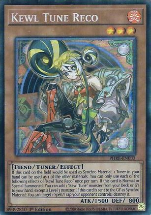 Kewl Tune Reco (CR) (PHRE-EN033) - Phantom Revenge 1st Edition Phantom Revenge Yugioh Single  Squirtle Squad Card Shop.