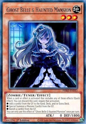 Ghost Belle & Haunted Mansion (PHRE-EN043) - Phantom Revenge 1st Edition Phantom Revenge Yugioh Single  Squirtle Squad Card Shop.