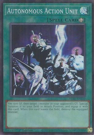 Autonomous Action Unit (Super Rare) (PHRE-EN050) - Phantom Revenge 1st Edition Phantom Revenge Yugioh Single  Squirtle Squad Card Shop.