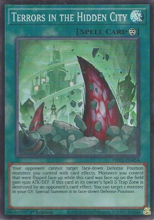 Terrors in the Hidden City (Super Rare) (PHRE-EN054) - Phantom Revenge 1st Edition Phantom Revenge Yugioh Single  Squirtle Squad Card Shop.